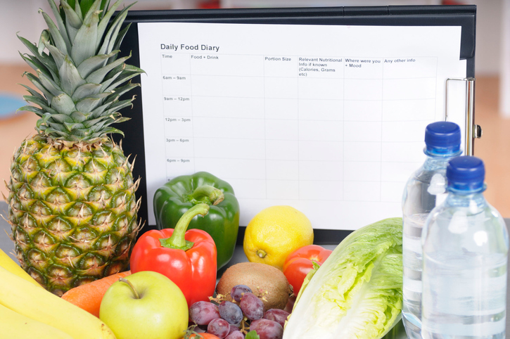 Write down what you eat to start eating right
