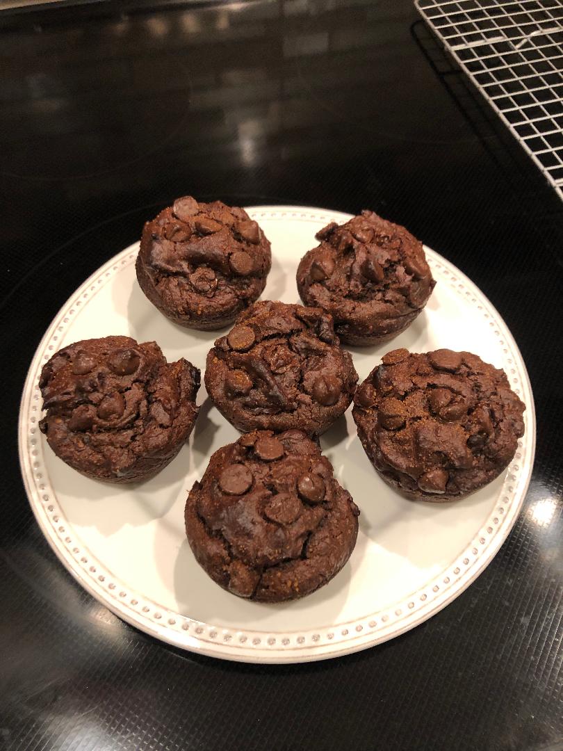Healthy Chocolate Breakfast Muffins